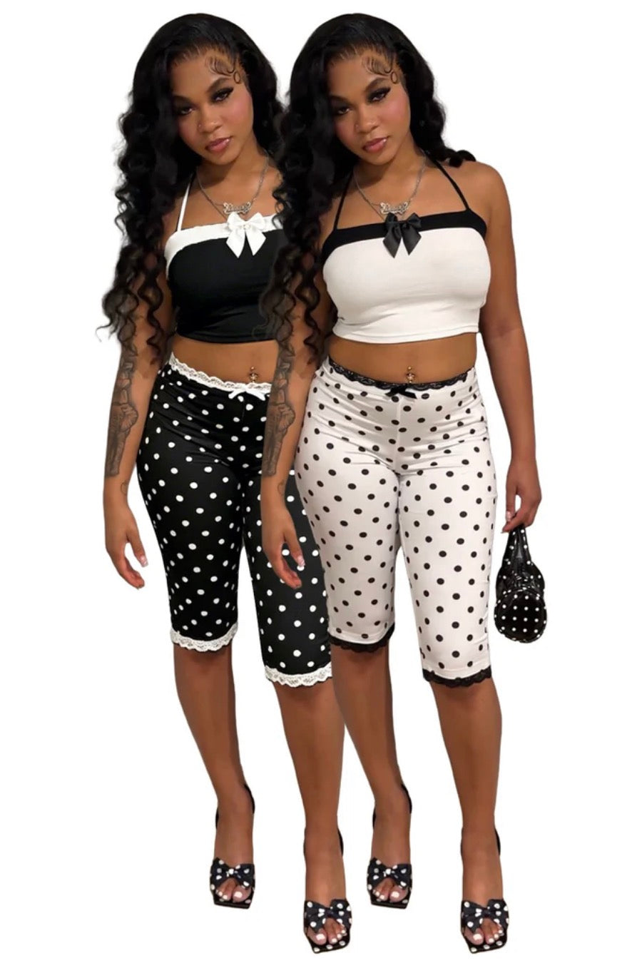 Polka Dot Sweetheart Capri Set