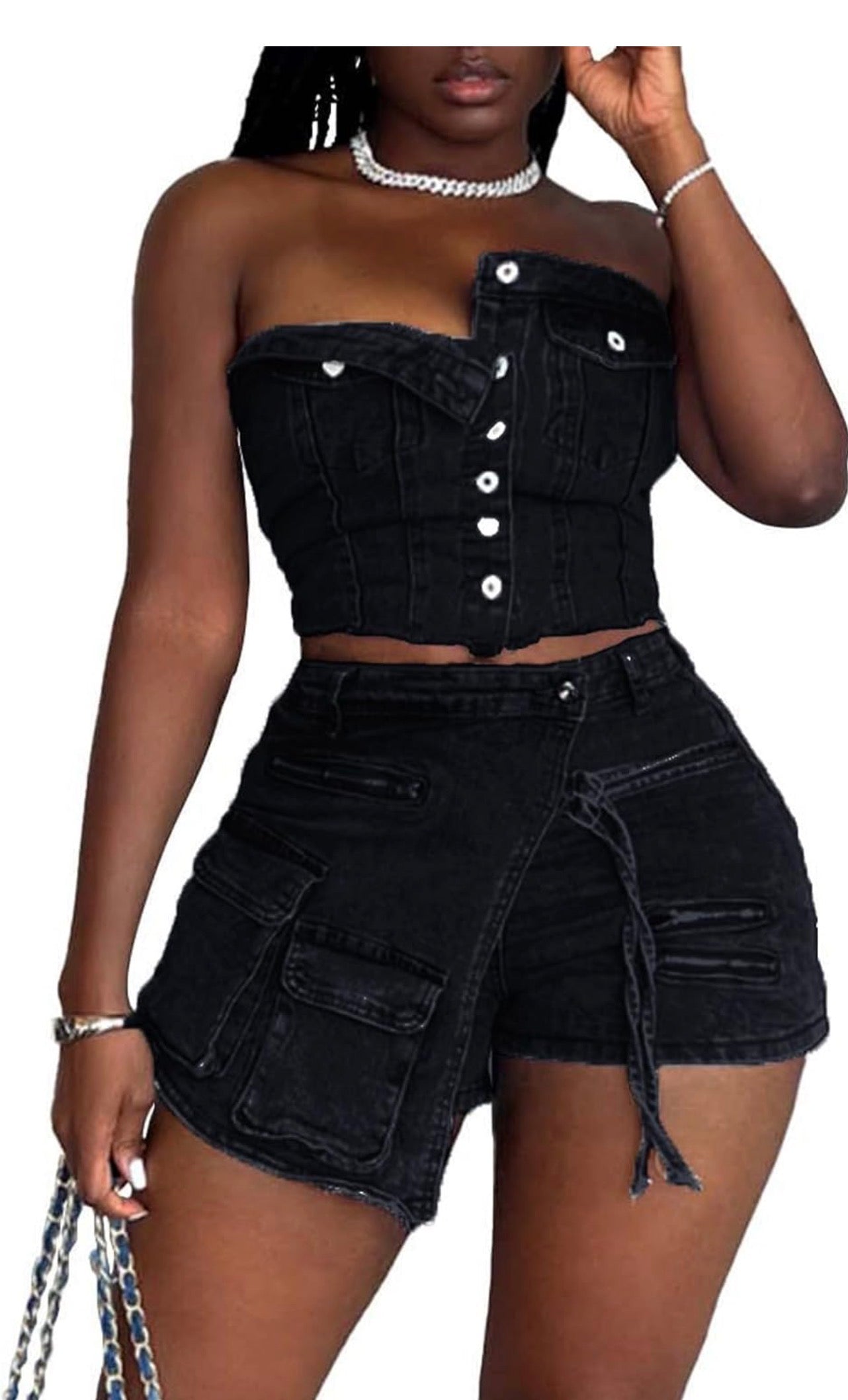 Cargo Crush Denim Set