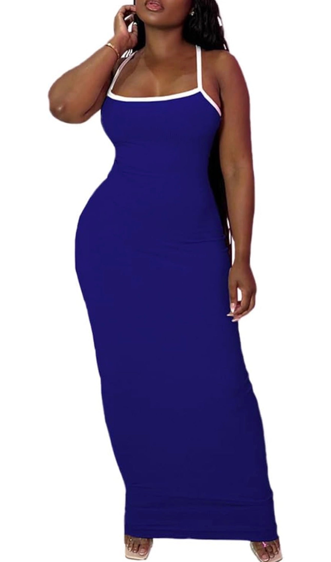 Blue Belle Bodycon Maxi
