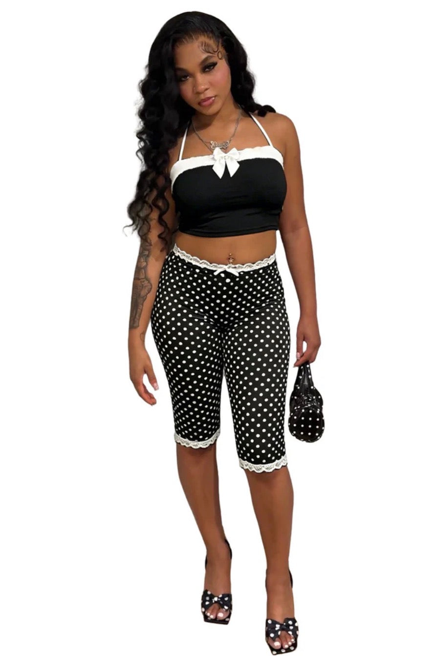 Polka Dot Sweetheart Capri Set